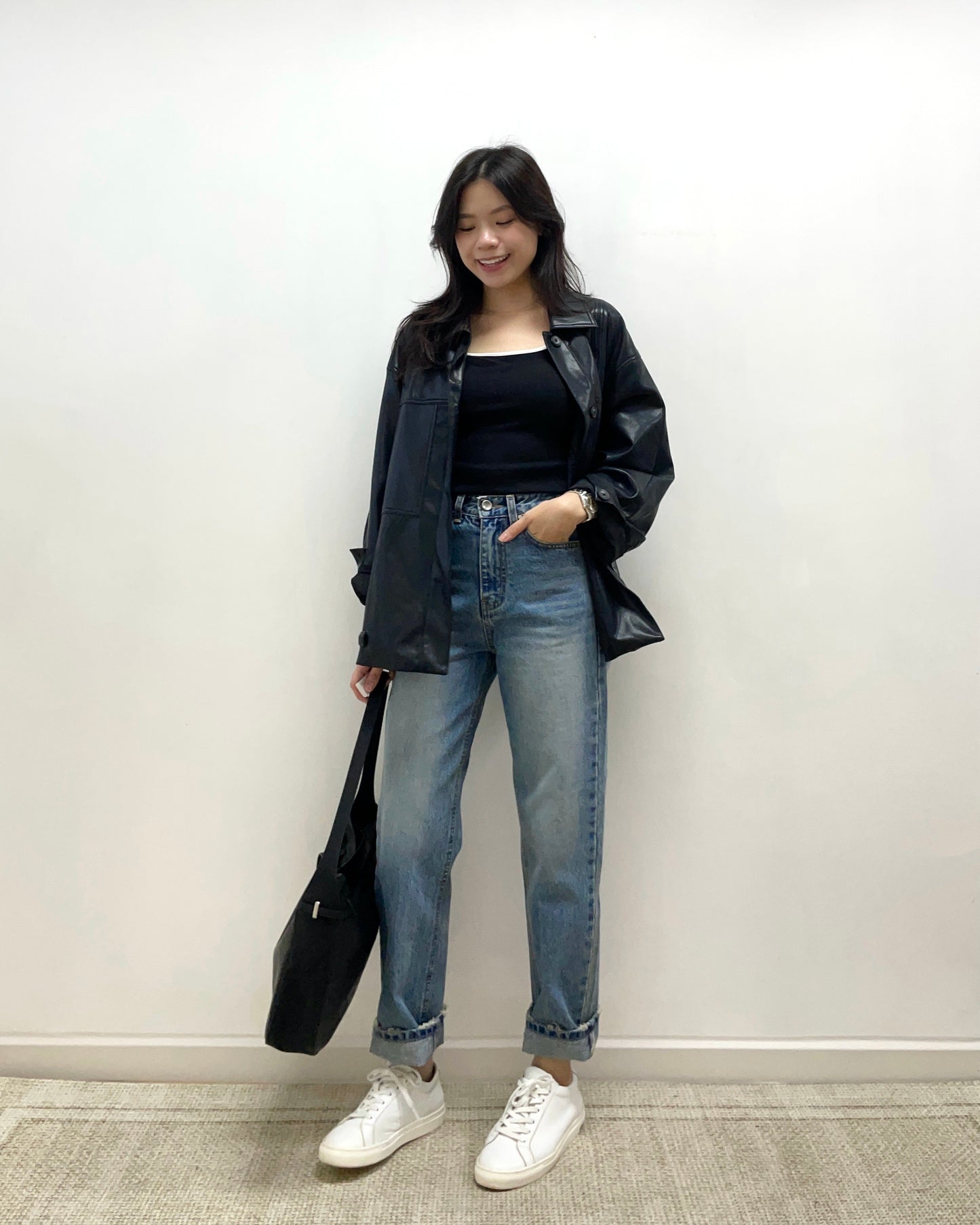 洗水九分直筒長牛