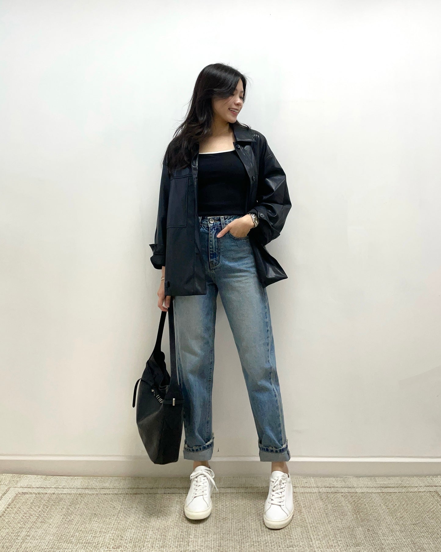 洗水九分直筒長牛