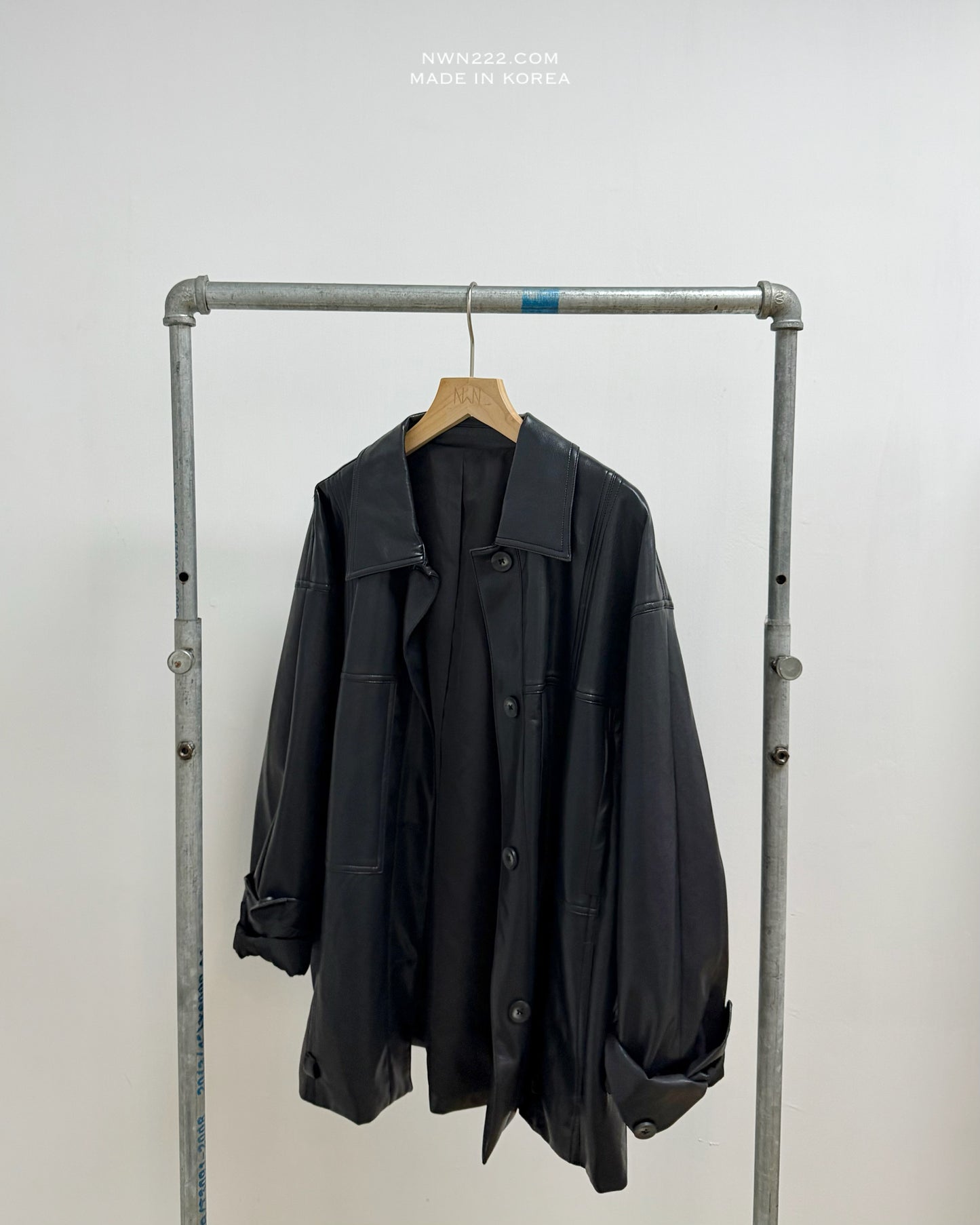 零負擔仿皮外套